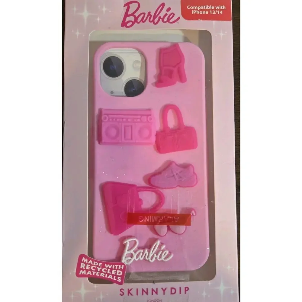 Barbie Pink Skinny Dip iPhone 13 & 14 3D Rubber Shockproof Phone Case